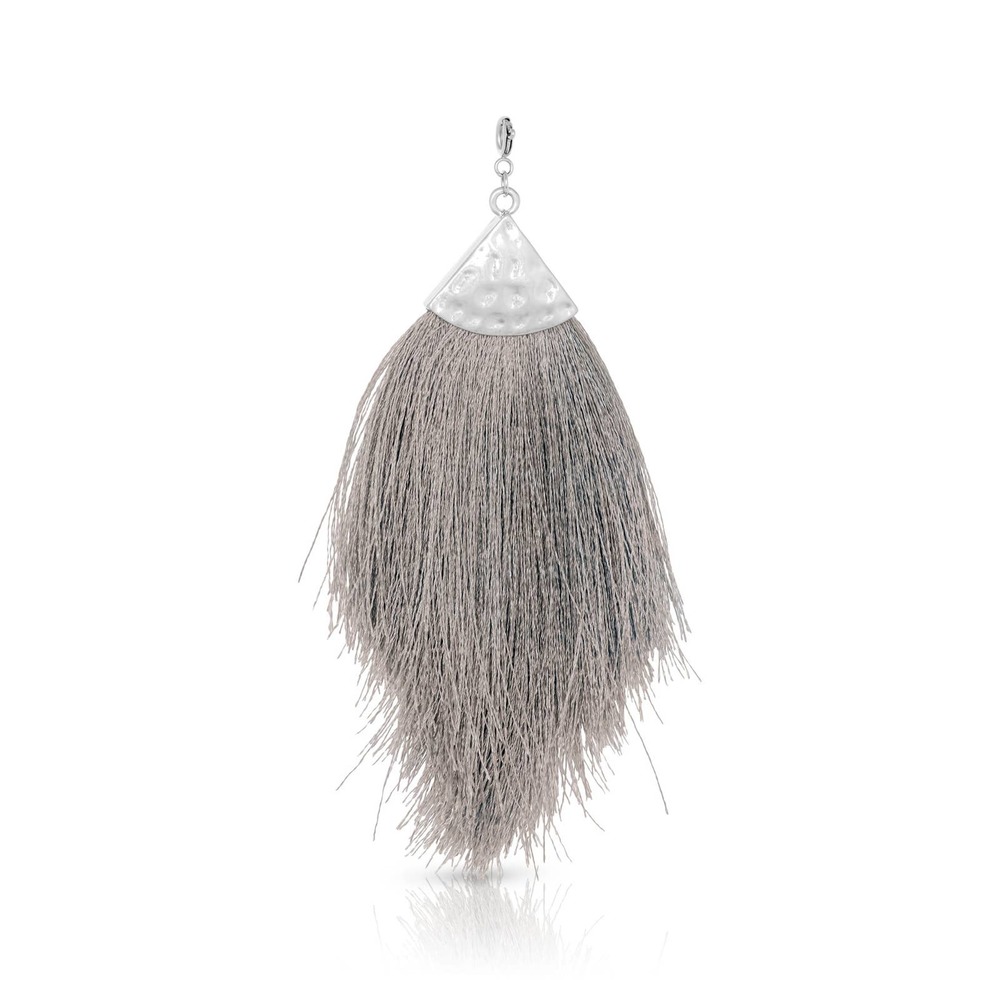 Silk Tassel Statement Charm